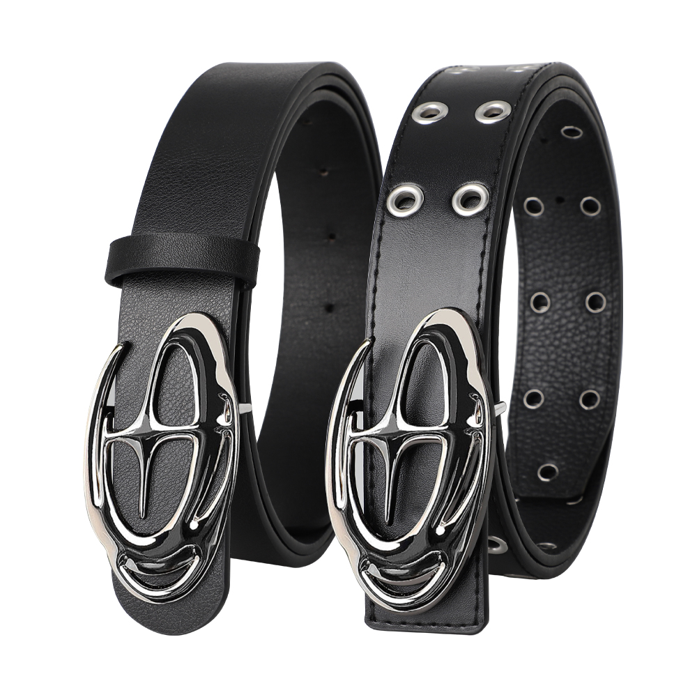Off White Belt - Men's Belt Punk Alien Buckle Belt