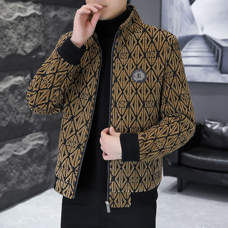 Streetwear Brand For Men - Brand winter Jacquard Woolen Jacket for