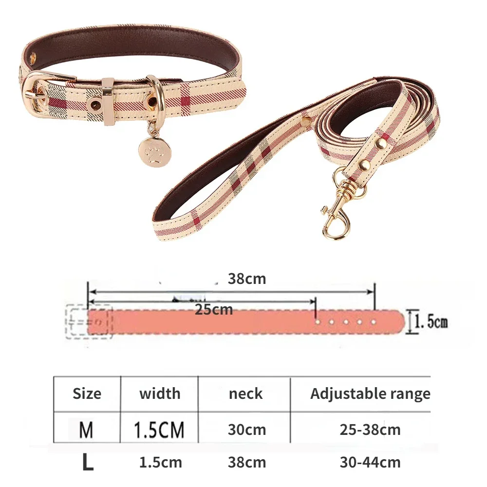 Pet Collar and Leash Set Leath - огляд і ціна Off White Belt