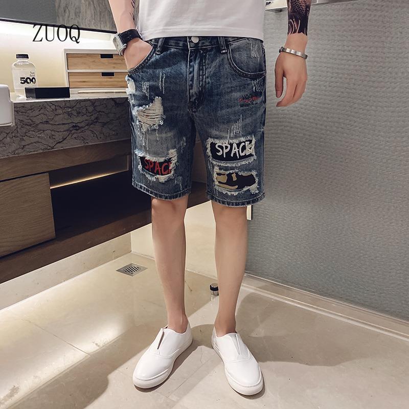 Summer New Denim Shorts Men Vi - огляд і ціна Streetwear Brand Shorts