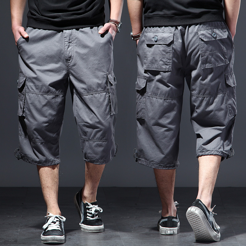Men's Cotton 3/4 Pants Loose P - огляд і ціна Streetwear Brand Shorts