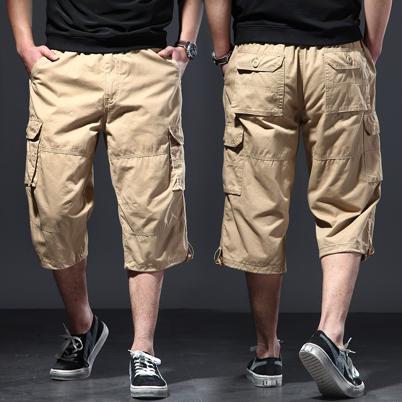 Men's Cotton 3/4 Pants Loose P - огляд і ціна Streetwear Brand Shorts