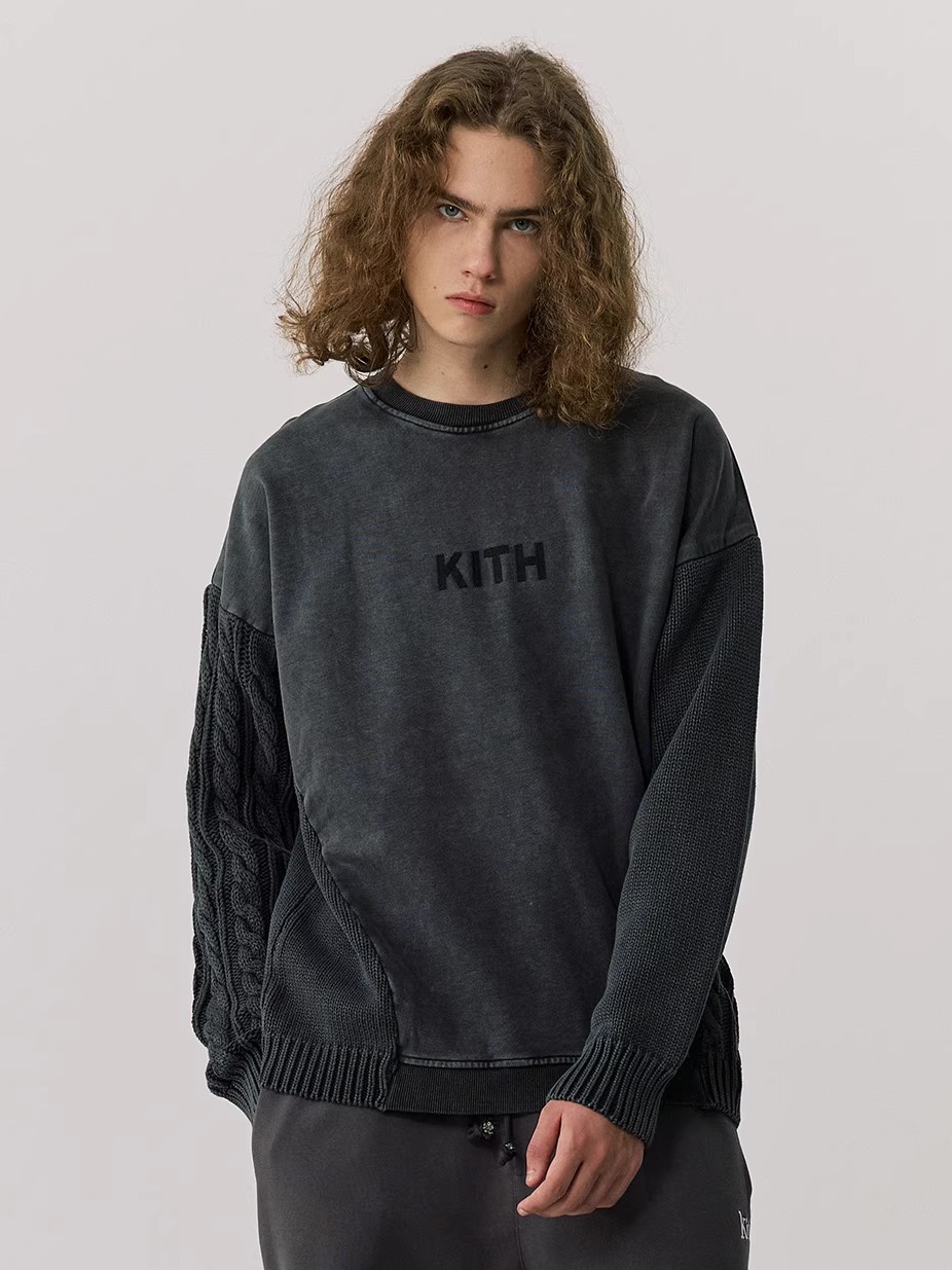 Thickened Washed Knitted Sweat - огляд і ціна Kith Sweater Knit