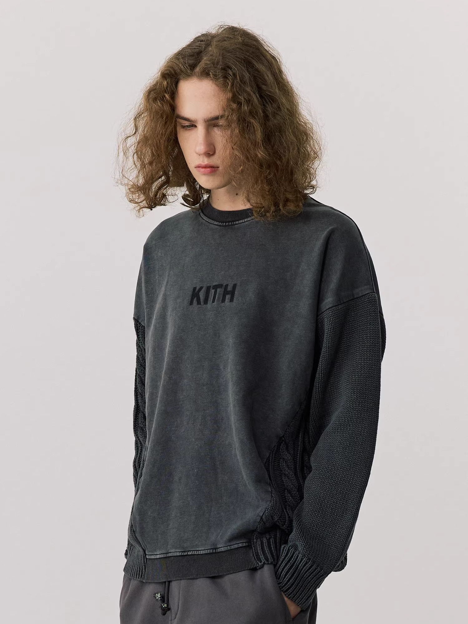 Thickened Washed Knitted Sweat - огляд і ціна Kith Sweater Knit