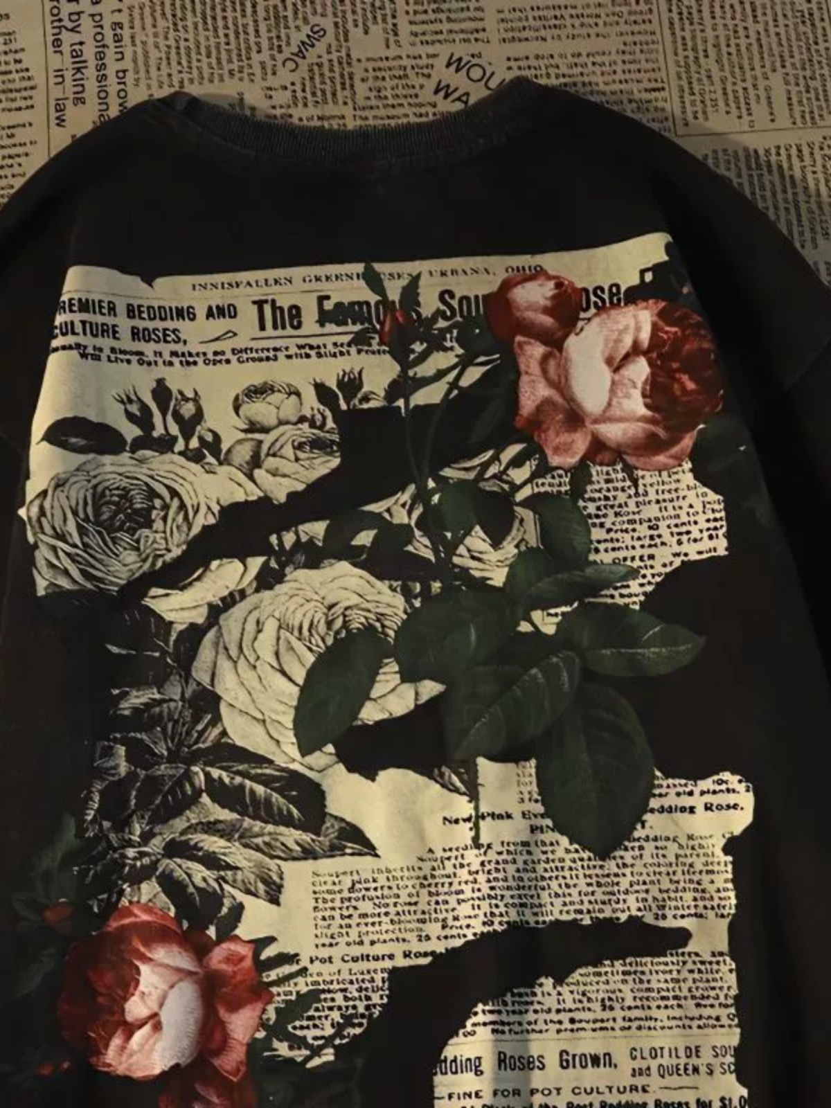 New 2025 Rose Short-sleeved Am - огляд і ціна Streetwear Brand Niche